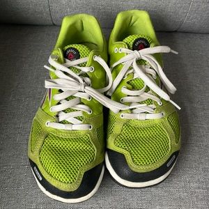 Reebok CrossFit sneakers. Women’s 7.5. Lime green with purple accents